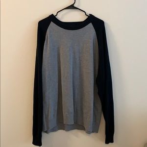 Duluth Trading Company Black & Gray Block Sweater
